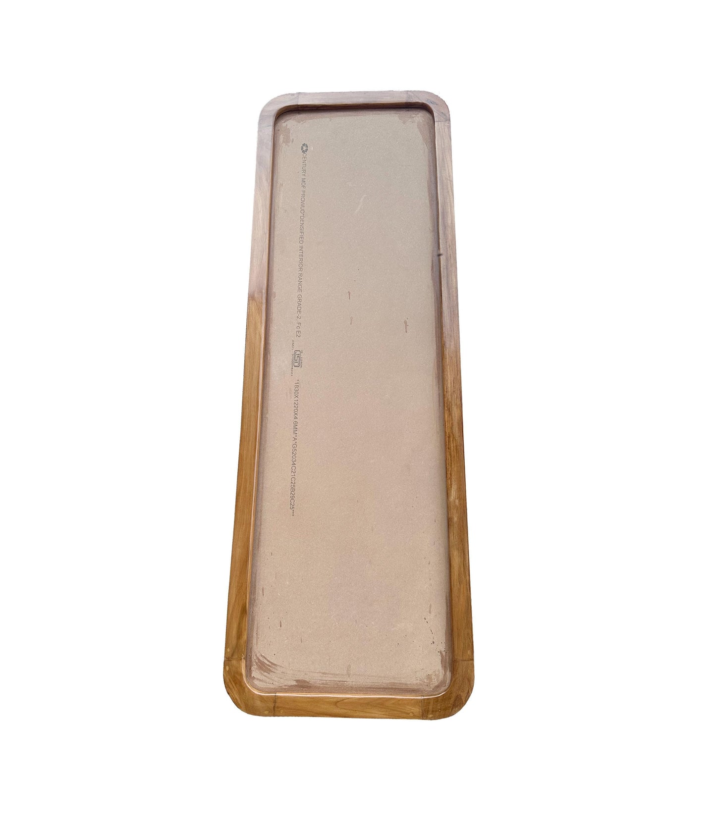 Handmade Teak Wood Mirror Frame: Mid Century Modern, Free Standing or Wall Mount