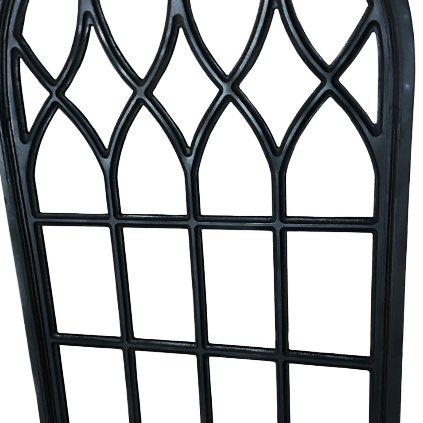 Handmade Black Wooden Arched Window Frame: Moroccan Decor (24x36 inches