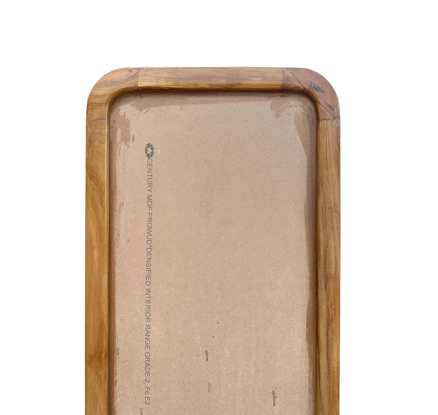 Handmade Teak Wood Mirror Frame: Mid Century Modern, Free Standing or Wall Mount