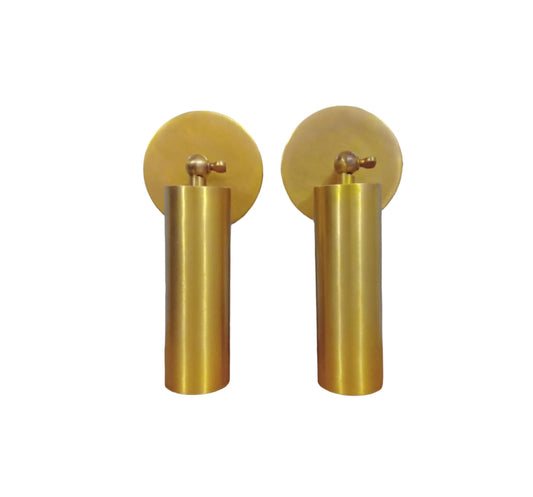 Handmade Brass Wall Sconce: Mid-Century Modern Light Fixture