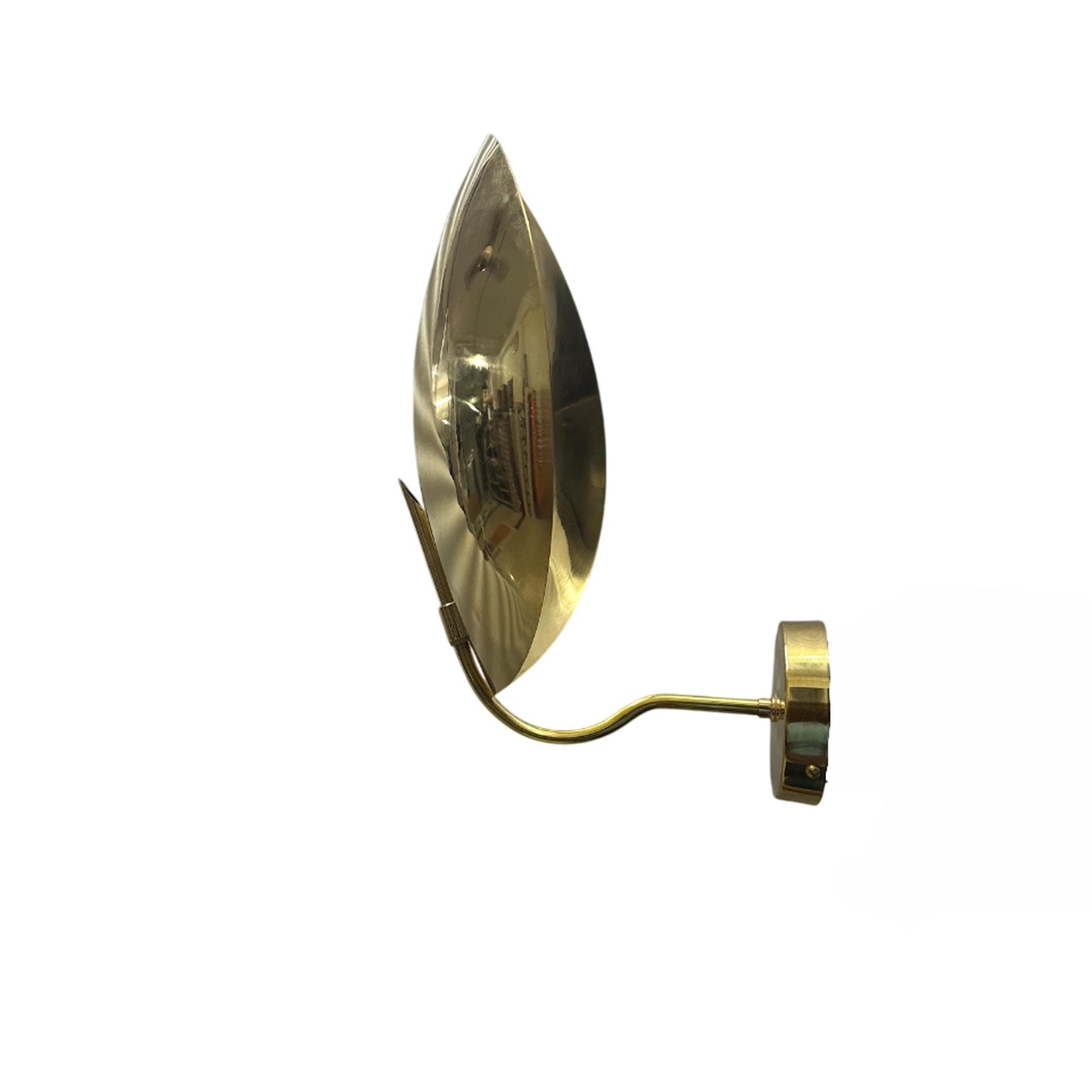 Mid-Century Modern Brass Wall Sconce: Handmade Minimalist Light Fixture