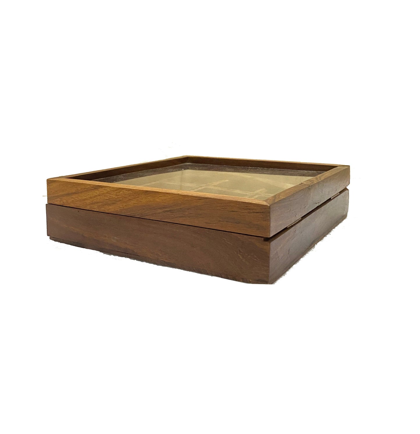Handmade Table top box, Wooden Spice 9 container set with spoon