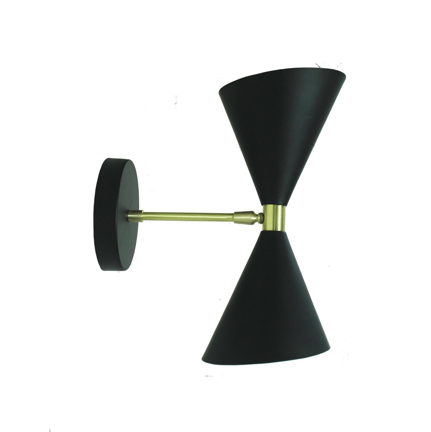 Handmade Brass 2-Light Wall Sconce - Mid-Century Modern Italian Lighting