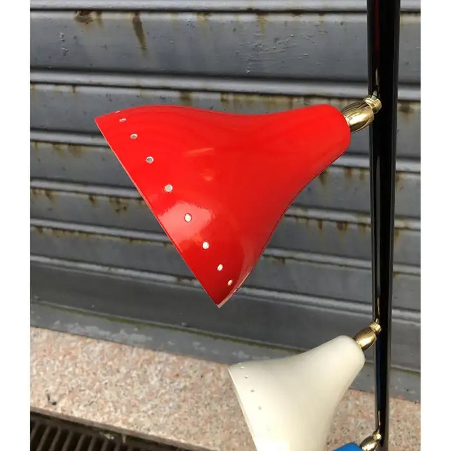 Handmade Brass 5-Light Chandelier: Mid-Century Modern Ceiling Light