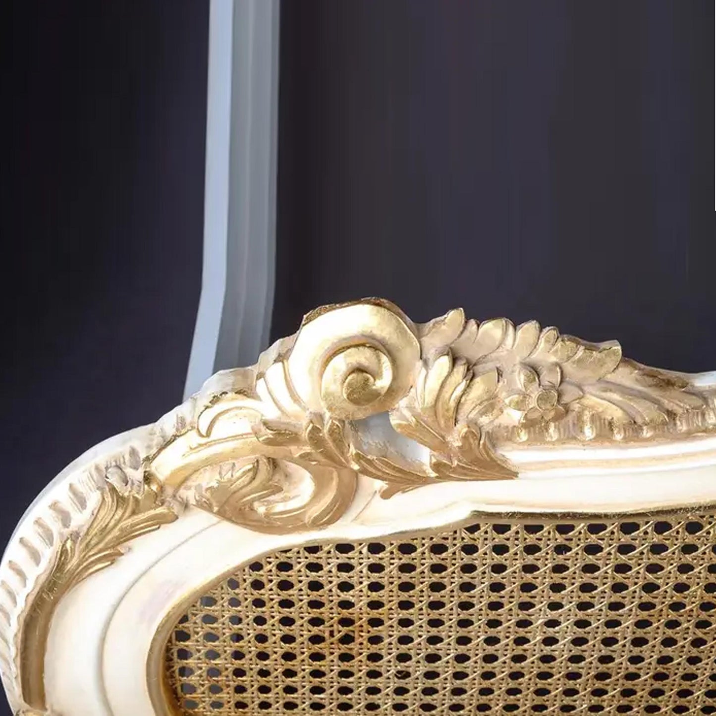 Handmade Teak Wood Bed Frame: Cane Knitted Bohemian Low Post