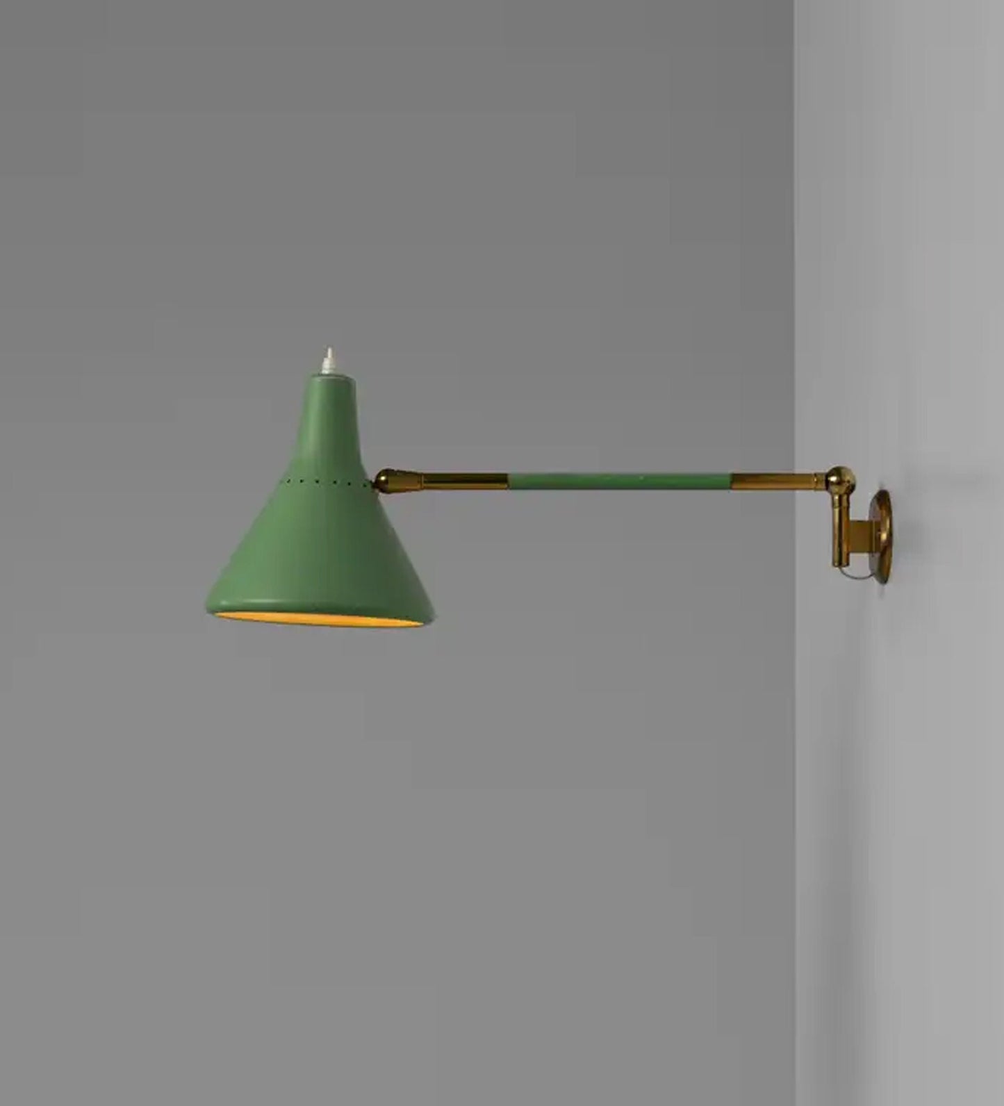 Italian sconce Mid century Articulated bras wall light fixture