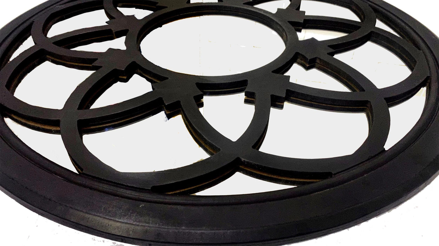 Mid Century Modern Wooden Mirror Frame: Handmade Wall Decor