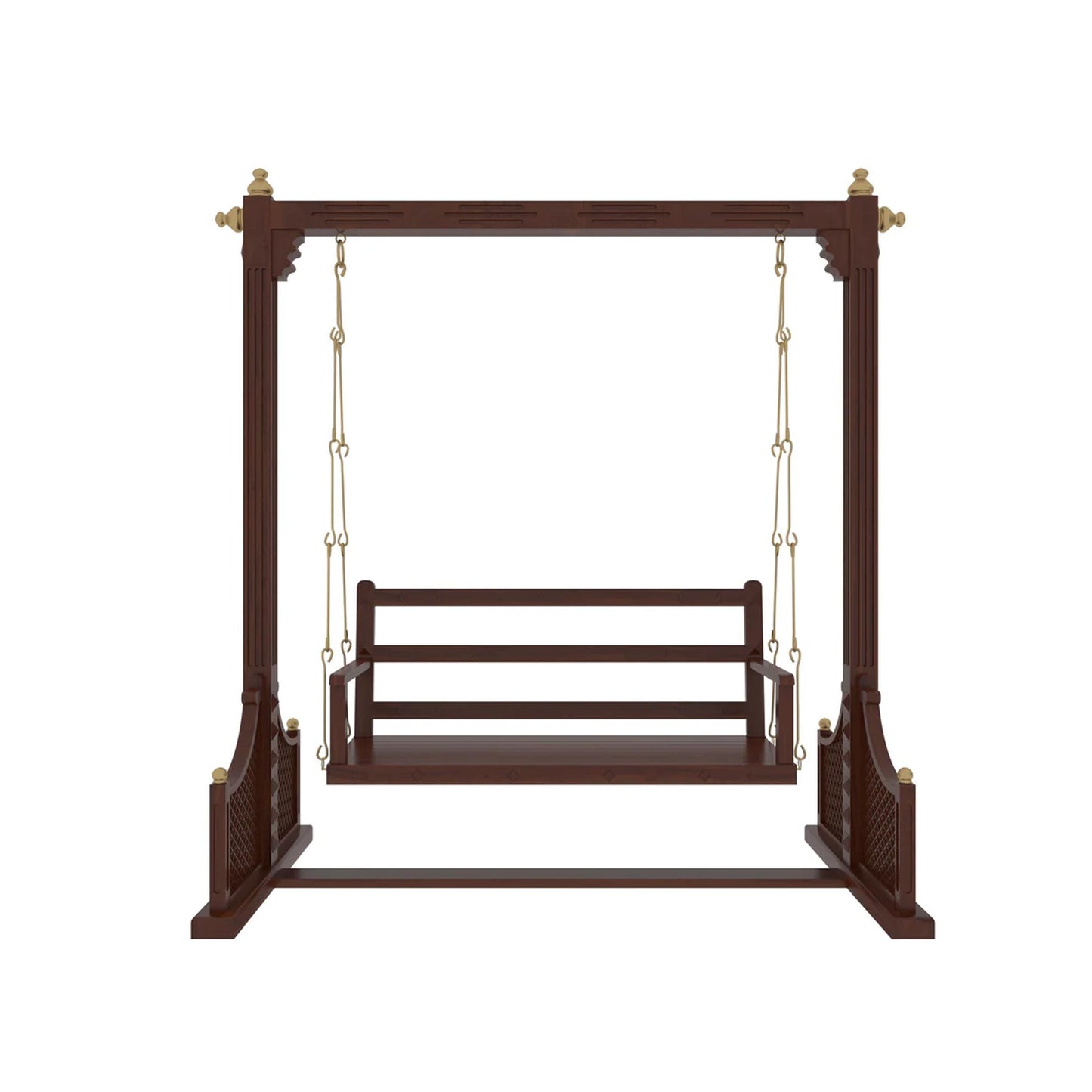 Handmade Teak Wood Swing: Modern Indoor/Outdoor Jhula