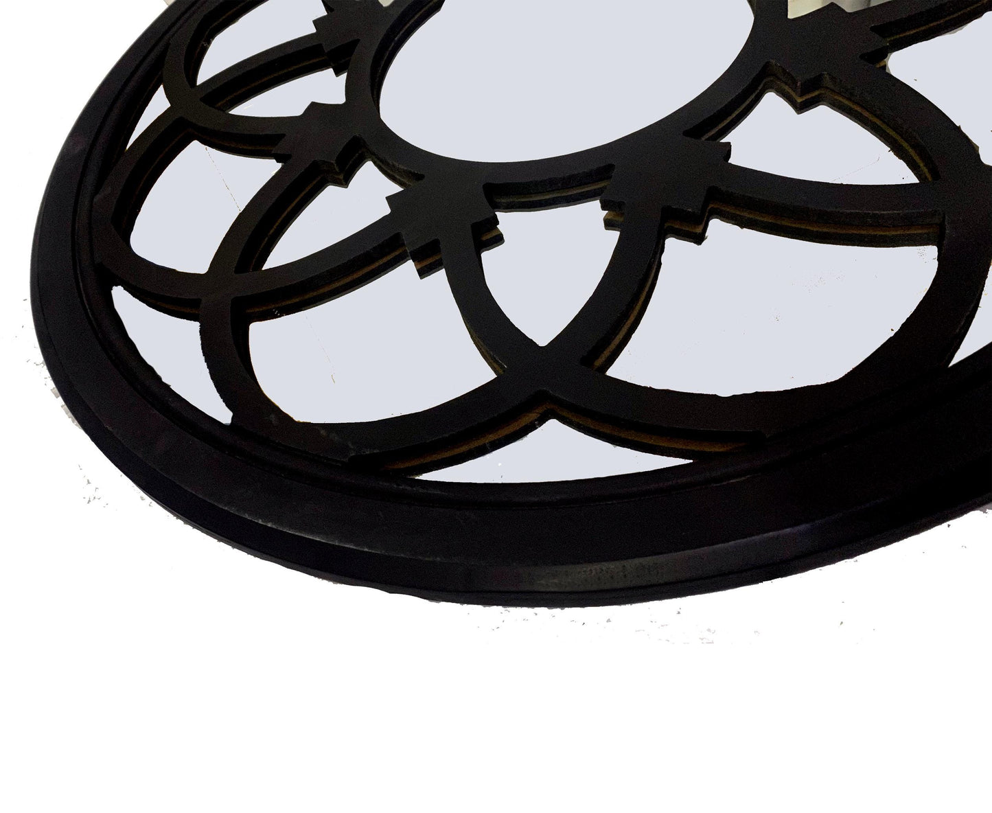 Mid Century Modern Wooden Mirror Frame: Handmade Wall Decor