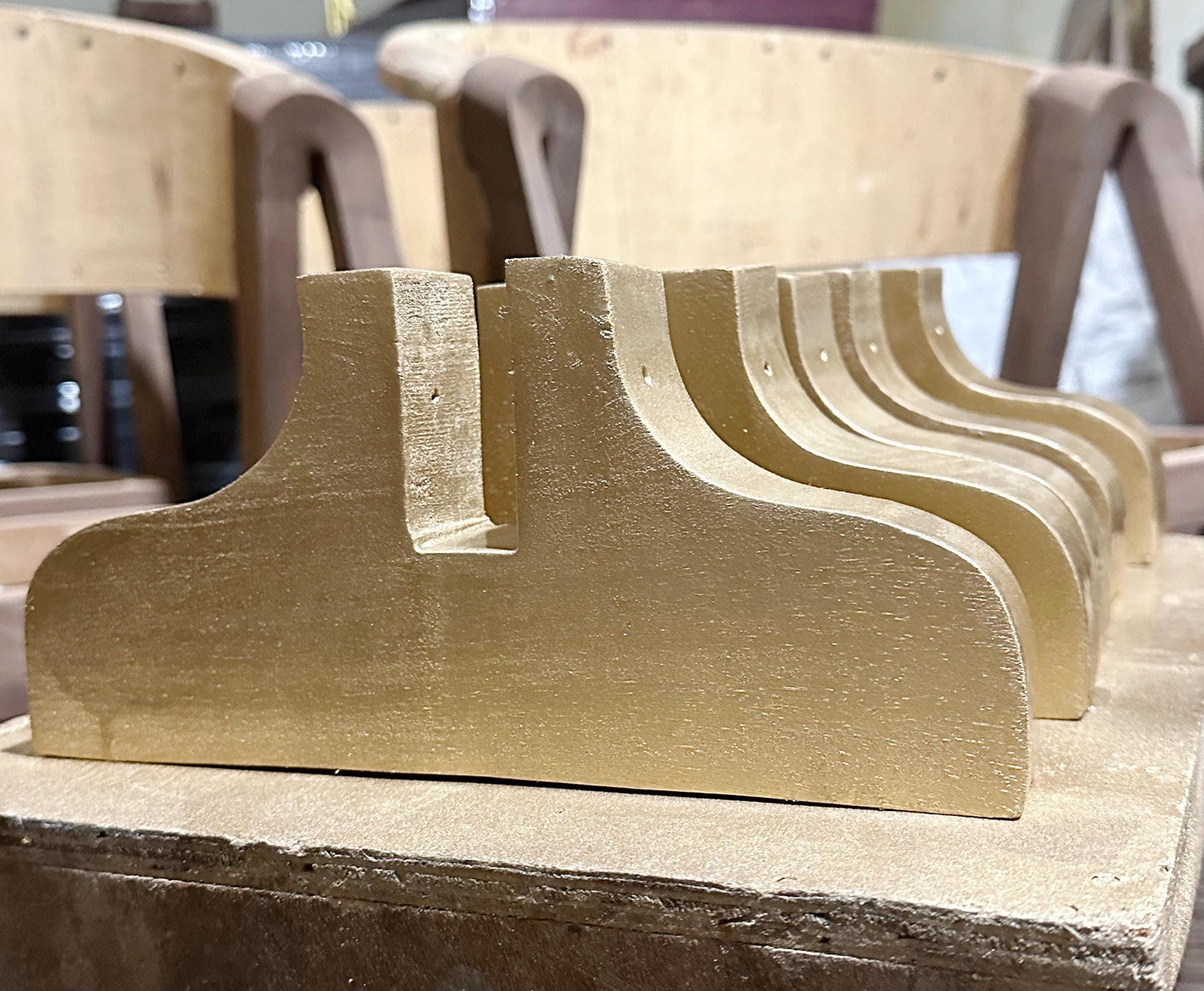 Handmade Wooden Divider Stands: Gold Solid Wood, Home & Office