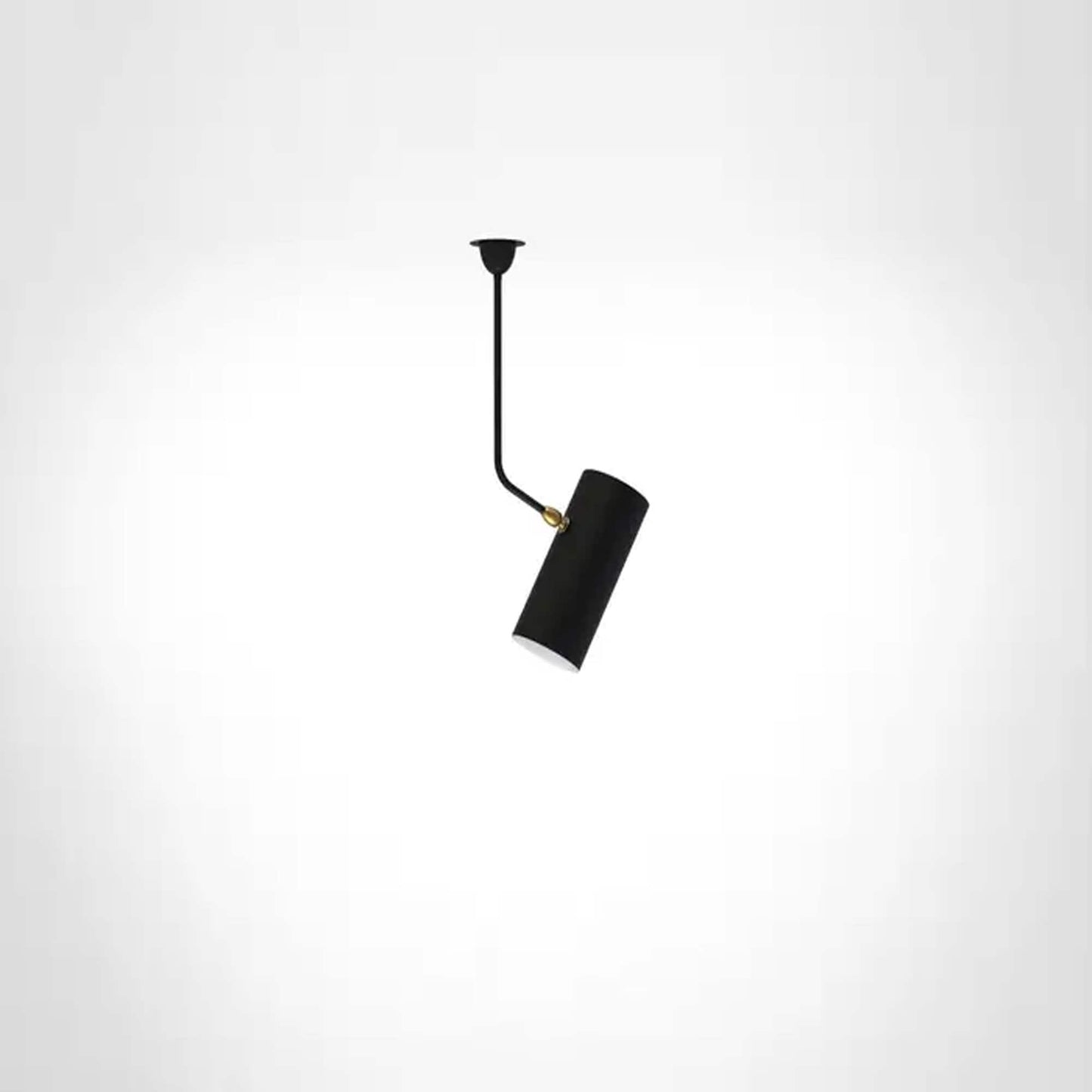 Handmade Brass Mid-Century Pendant Light - L Shape Ceiling Fixture