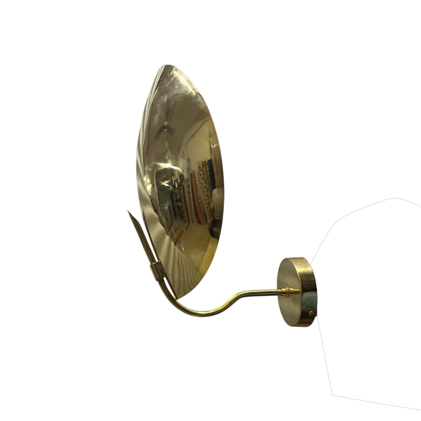 Mid-Century Modern Brass Wall Sconce: Handmade Minimalist Light Fixture