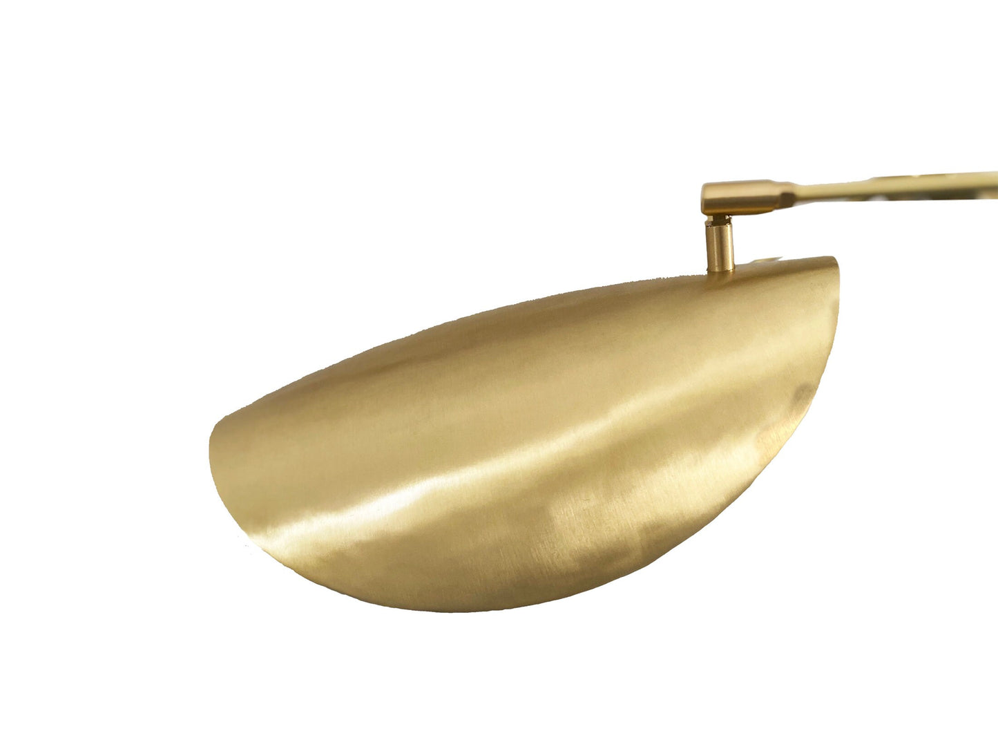 Handmade Brass Stingray Chandelier: 8-Light Curved Disk Ceiling Fixture