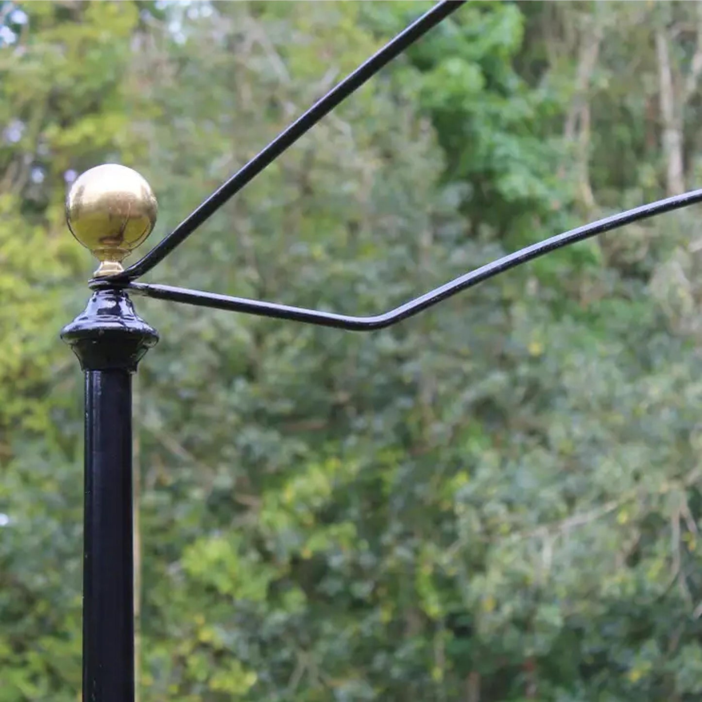 Handmade Brass Canopy Bed Frame: Wrought Iron 4 Poster Bed