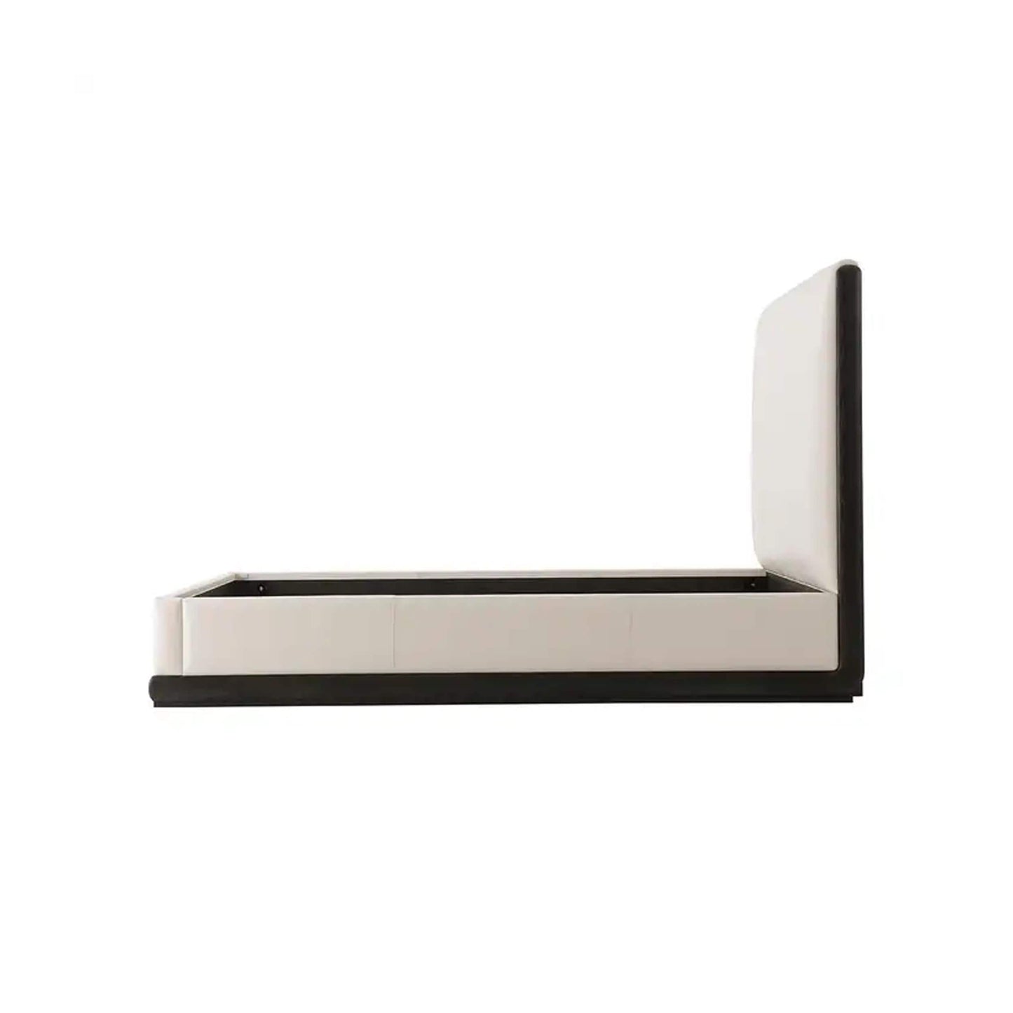 Handmade Leather Upholstered King Bed: Modern Bohemian Bed Frame