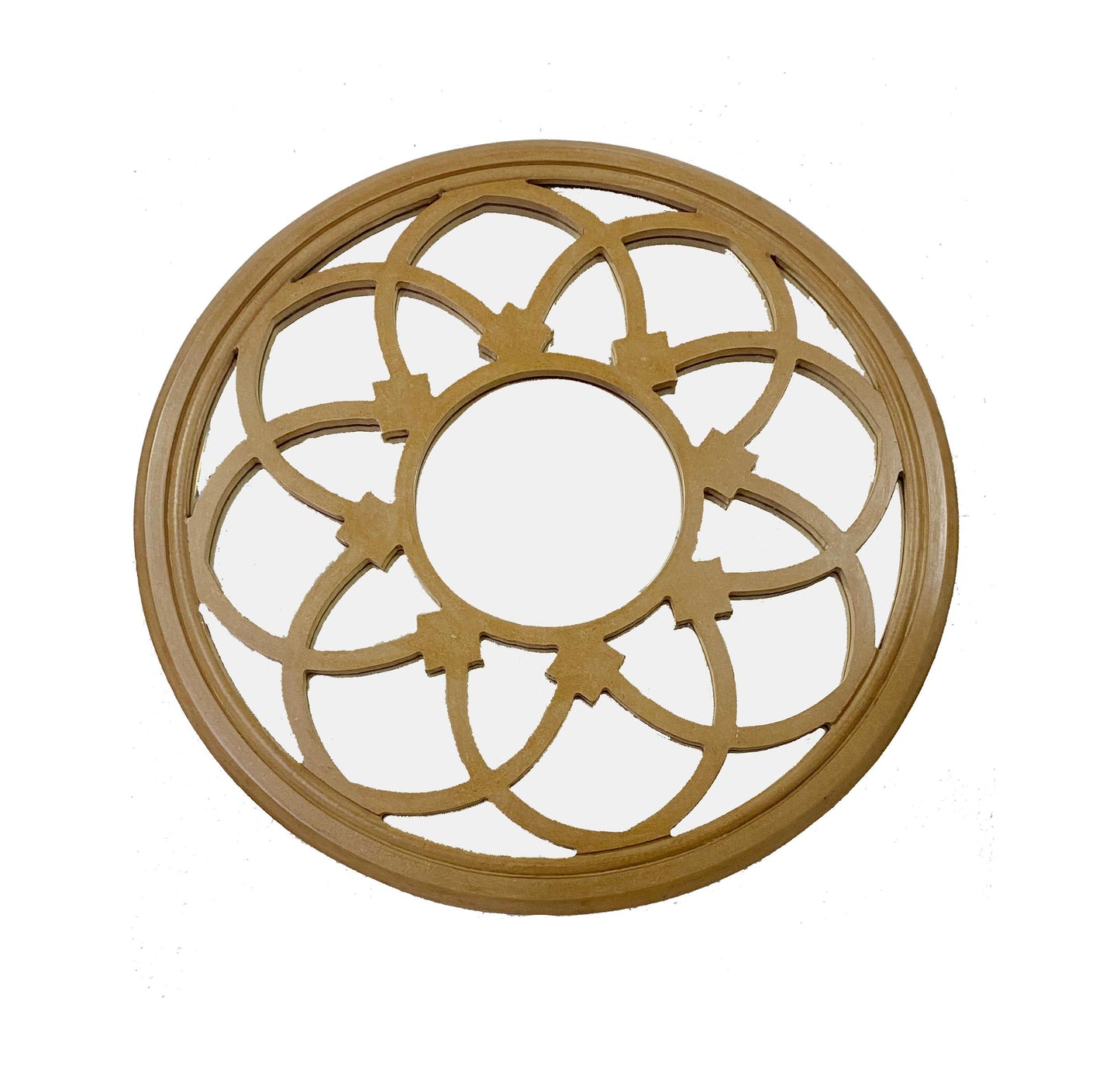 Mid Century Modern Wooden Mirror Frame: Handmade Wall Decor