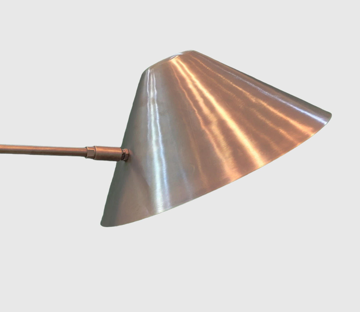 4 Brass Shade Ceiling light modern fixture, handmade mid-century Brass Chandelier