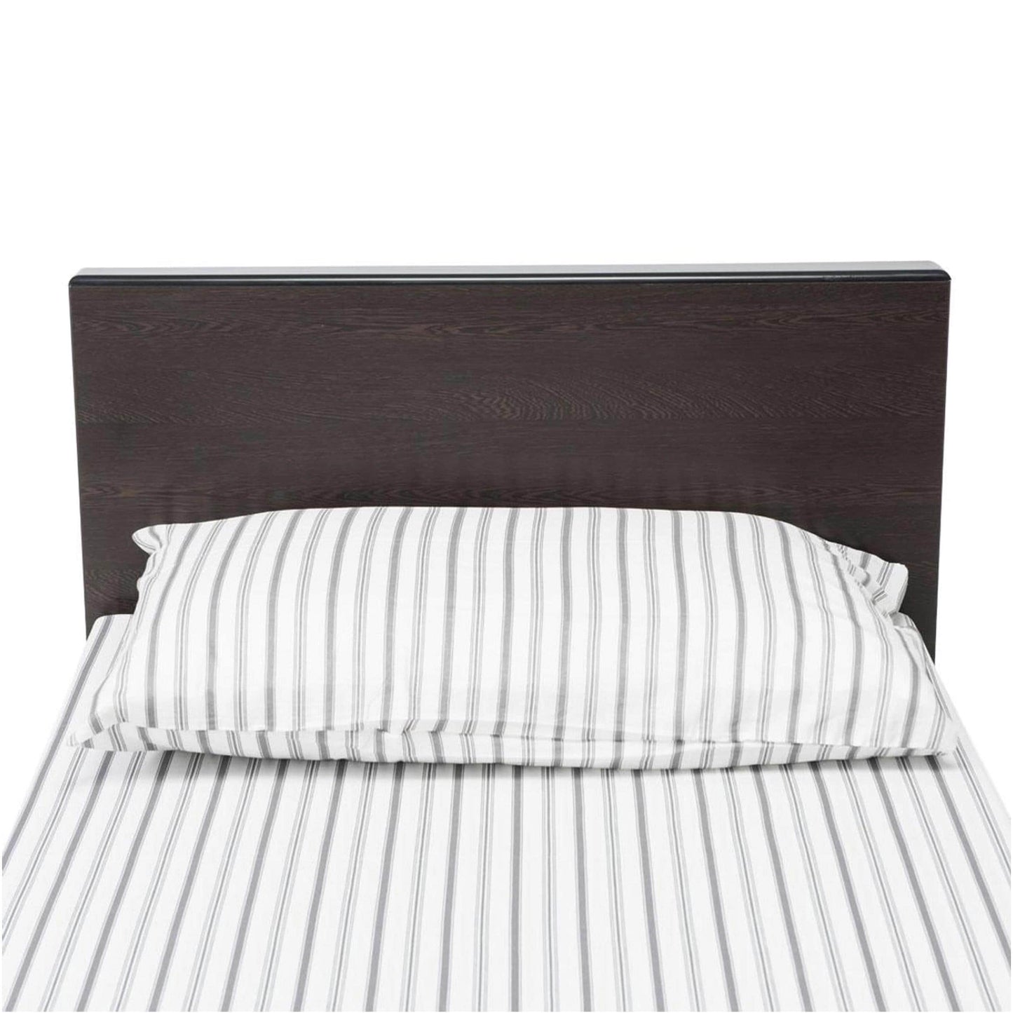 Mid Century Modern Twin Bed Frame: Handmade Walnut, Black Finish