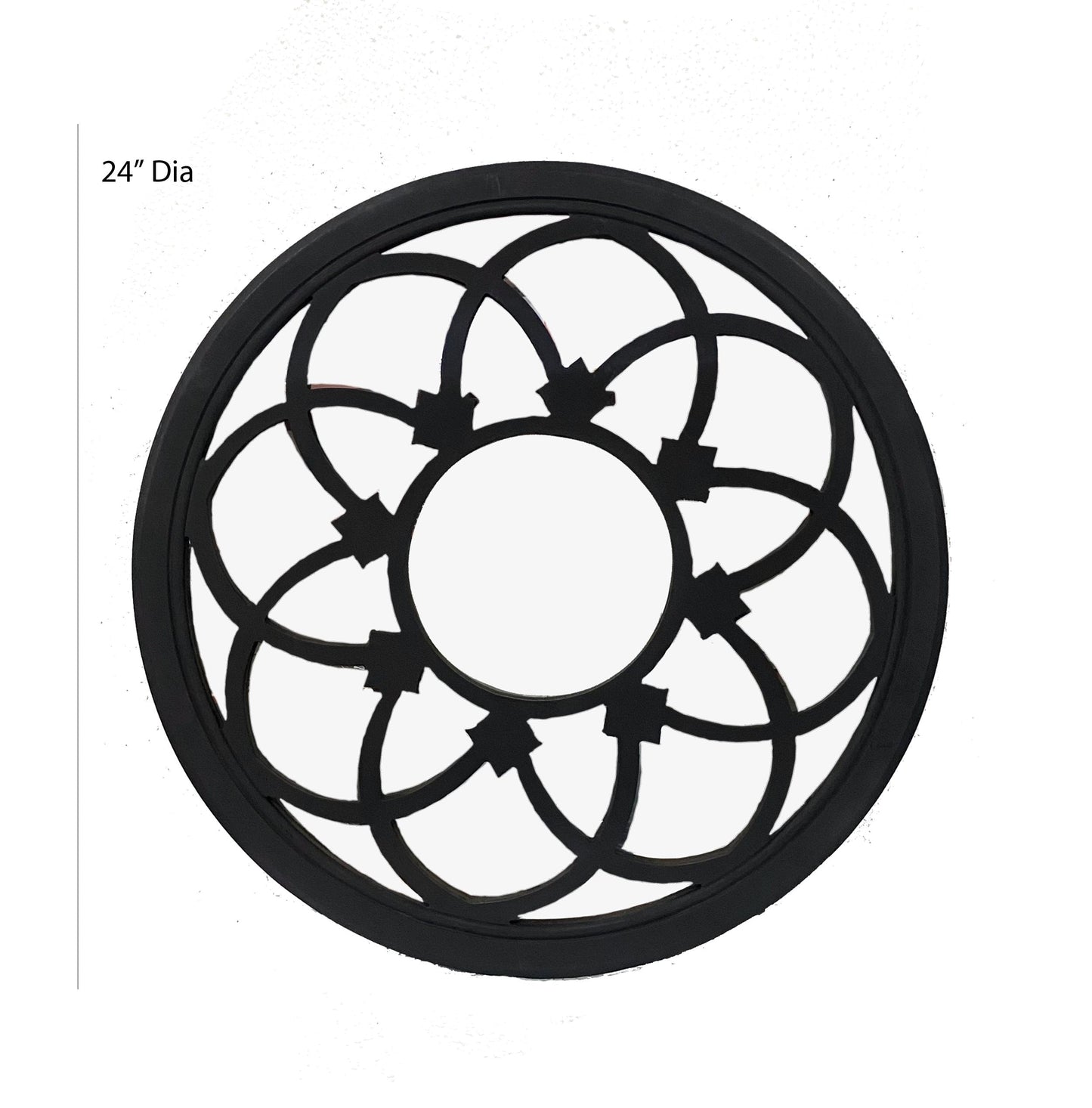 Mid Century Modern Wooden Mirror Frame: Handmade Wall Decor