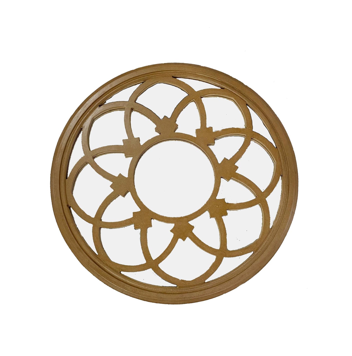 Mid Century Modern Wooden Mirror Frame: Handmade Wall Decor