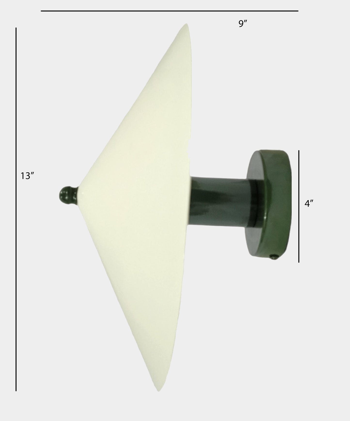 Handmade Brass 2-Light Flush Mount Ceiling Light: Mid-Century Italian Design