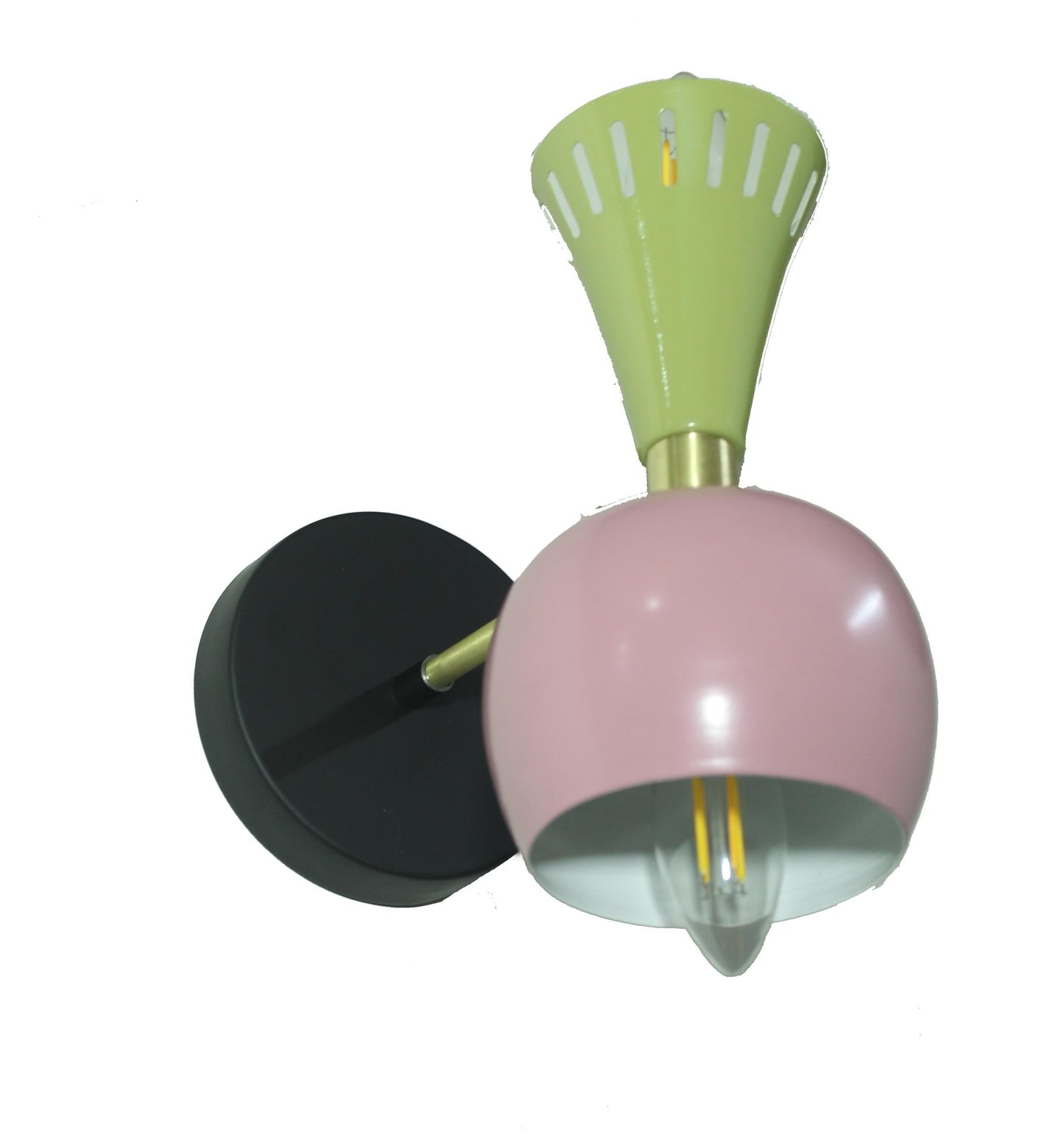 Handmade Moroccan Style Brass Wall Sconce: Multi Color Light Fixture