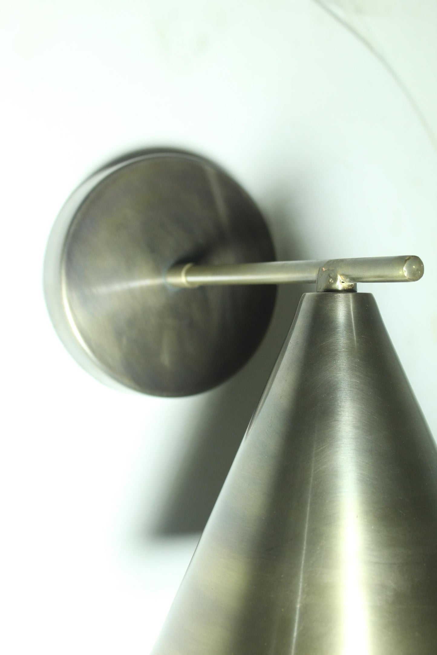 Handmade Italian Brass Wall Sconce: Mid-Century Modern Light