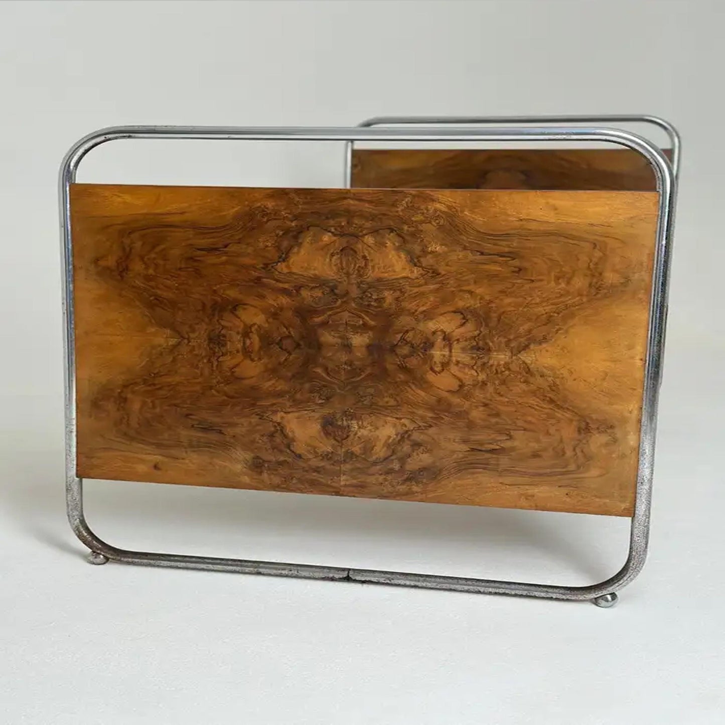 Handmade Marcel Breuer Style Brass & Wood Bed - Mid-Century Modern Design