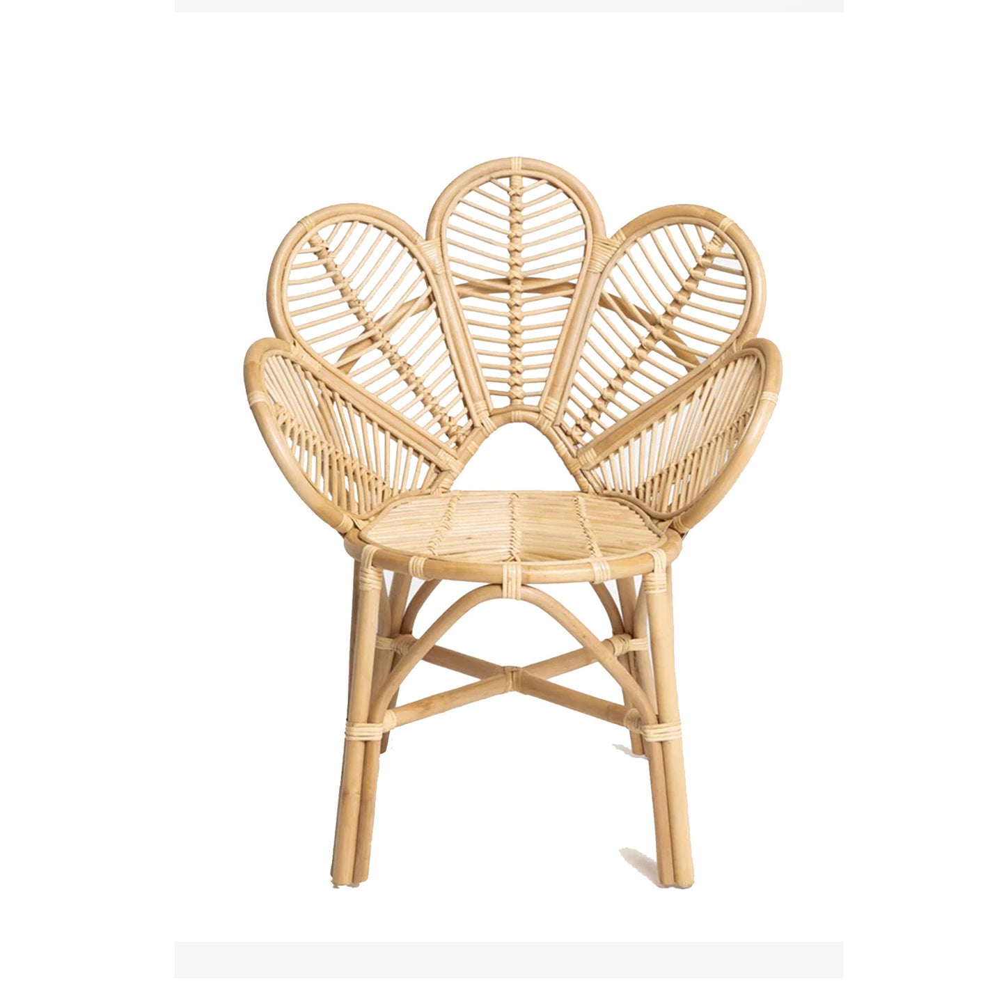 Set of 2 Wicker chair, handmade Peacock design wooden home furniture