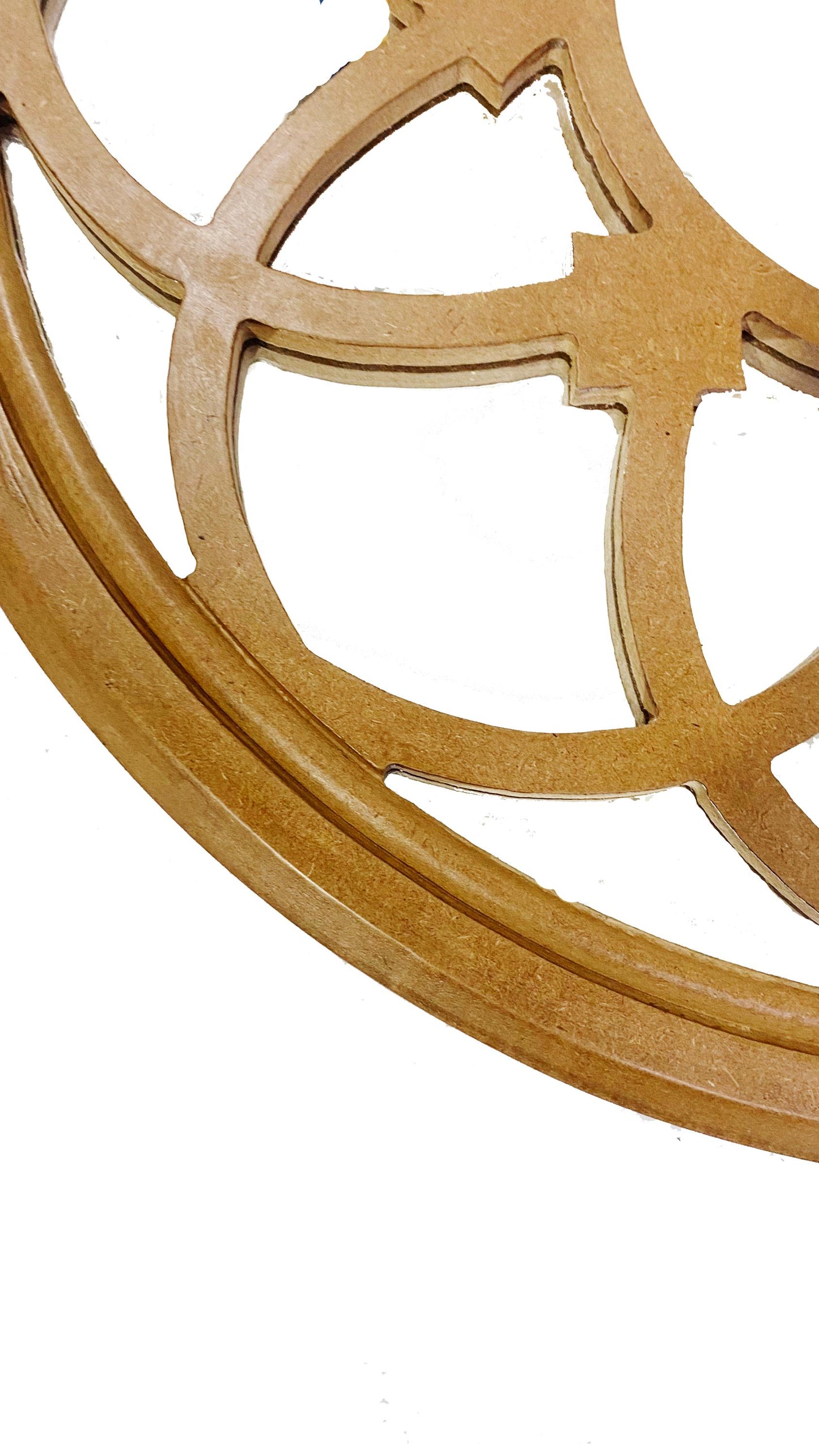 Mid Century Modern Wooden Mirror Frame: Handmade Wall Decor