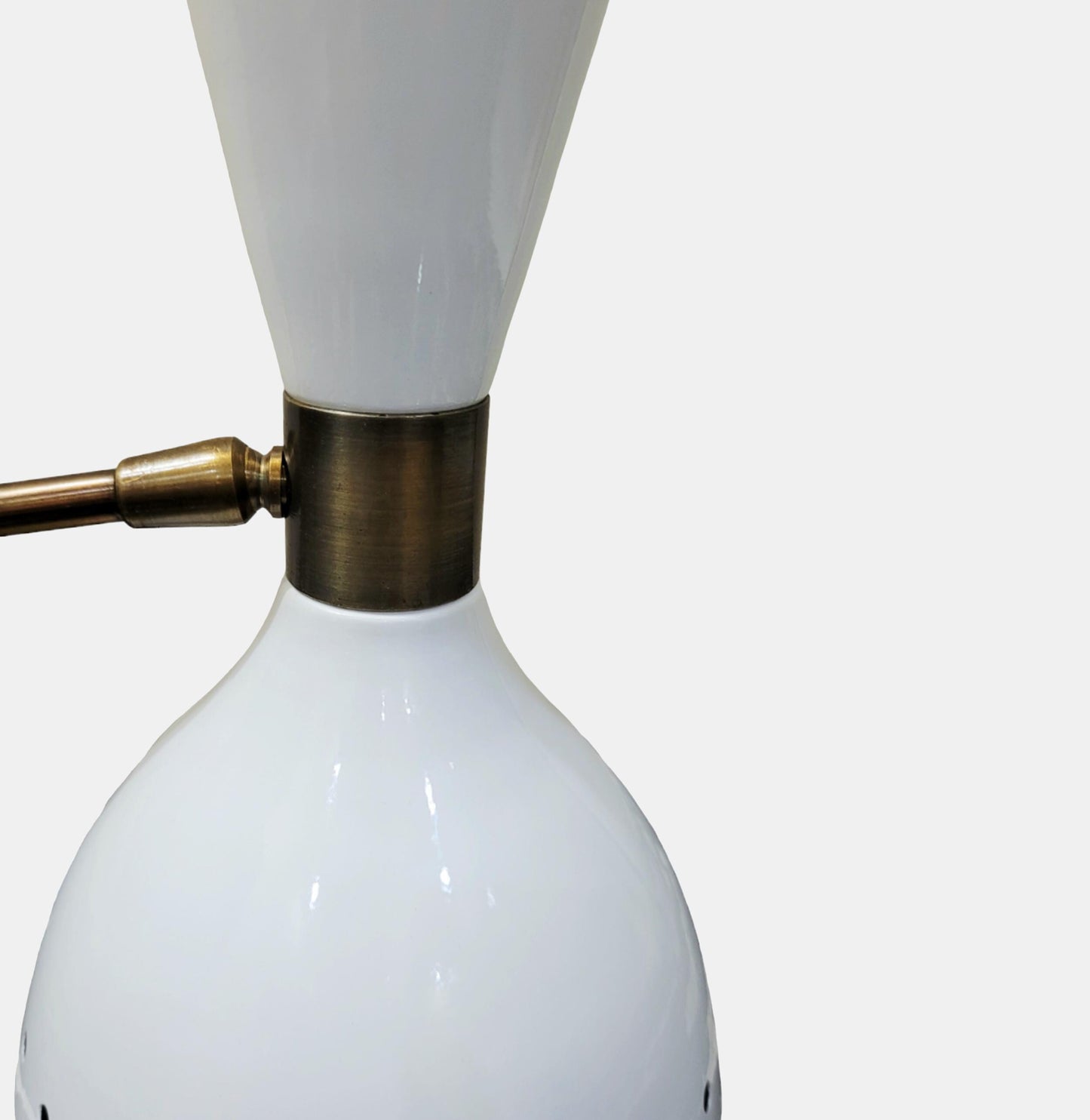 Handmade Italian Brass Wall Sconce: Mid-Century Modern Light Fixture