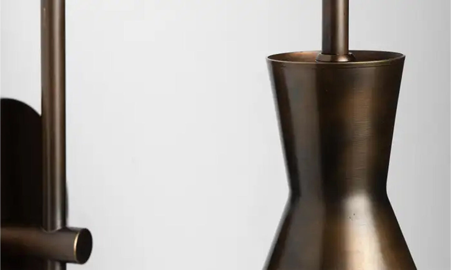 Handmade Brass Wall Sconce: Mid-Century Modern Light Fixture