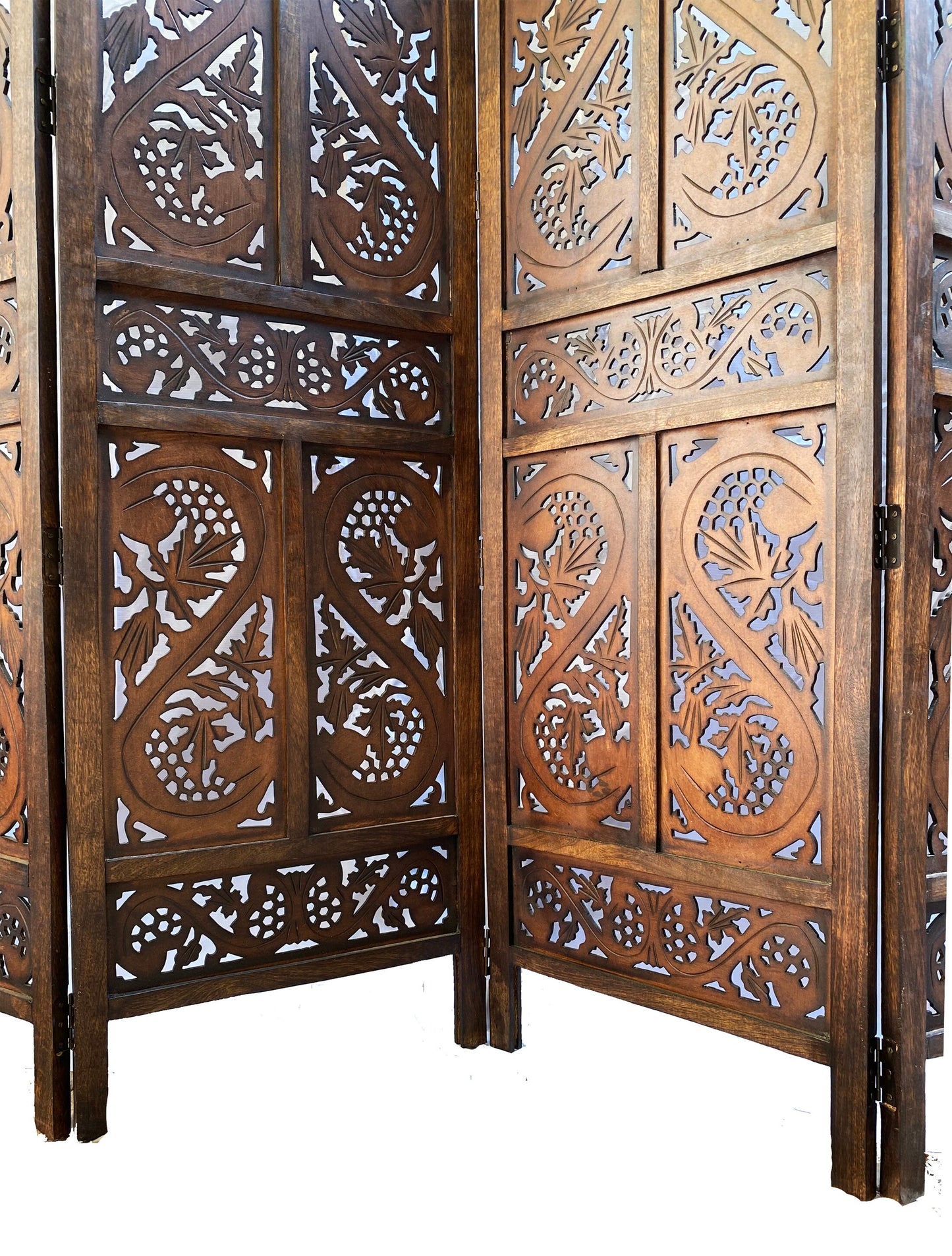 Mid century design Wooden Folding Divider, Partition, Handmade Self standing separator