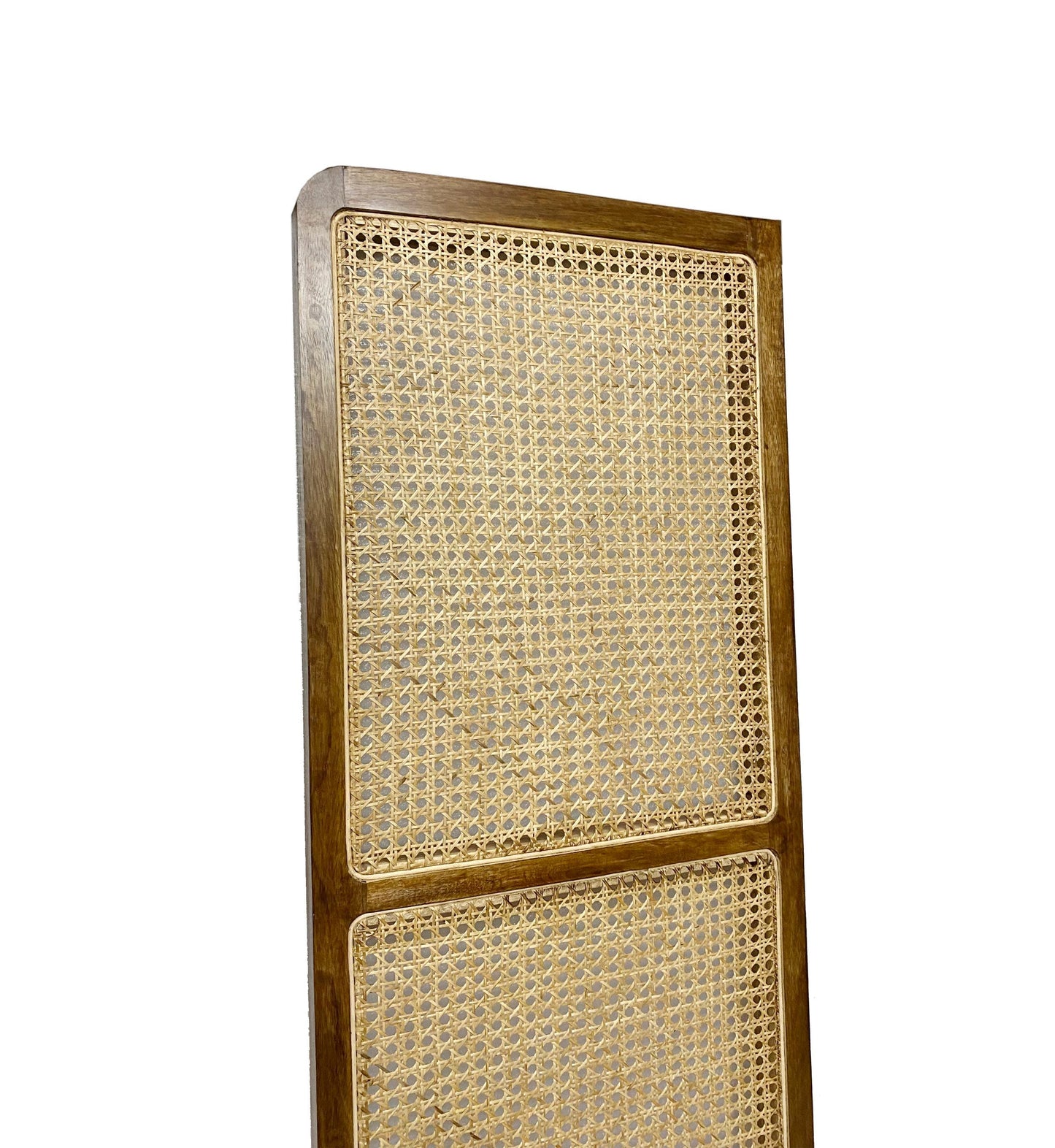 Mid century large Rattan Panel, Solid Wood Cane Room Divider, Wood Partition,  Room saperater Custom size also available