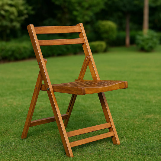 Handmade Teak Wood Folding Chair: Rococo Style Beach & Outdoor
