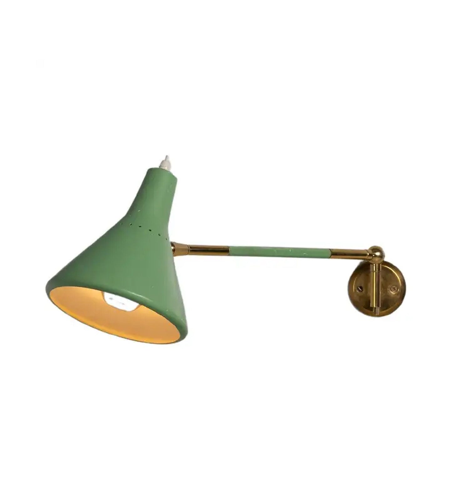 Italian sconce Mid century Articulated bras wall light fixture