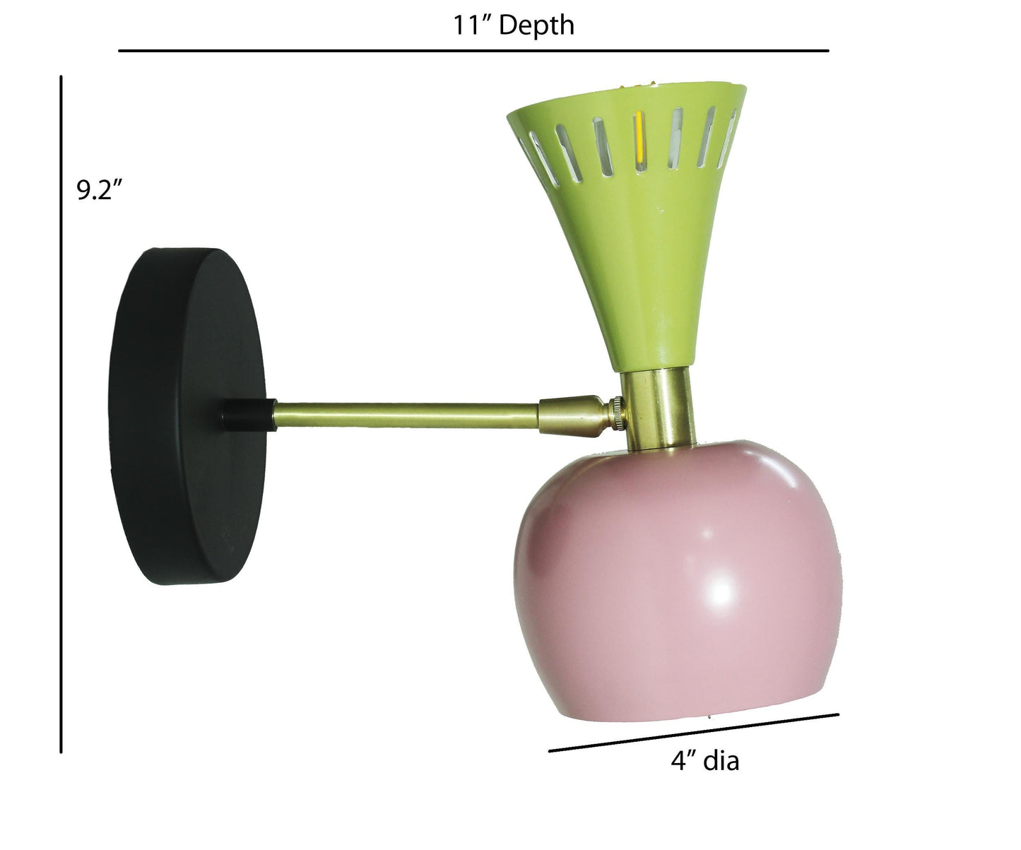 Handmade Moroccan Style Brass Wall Sconce: Multi Color Light Fixture