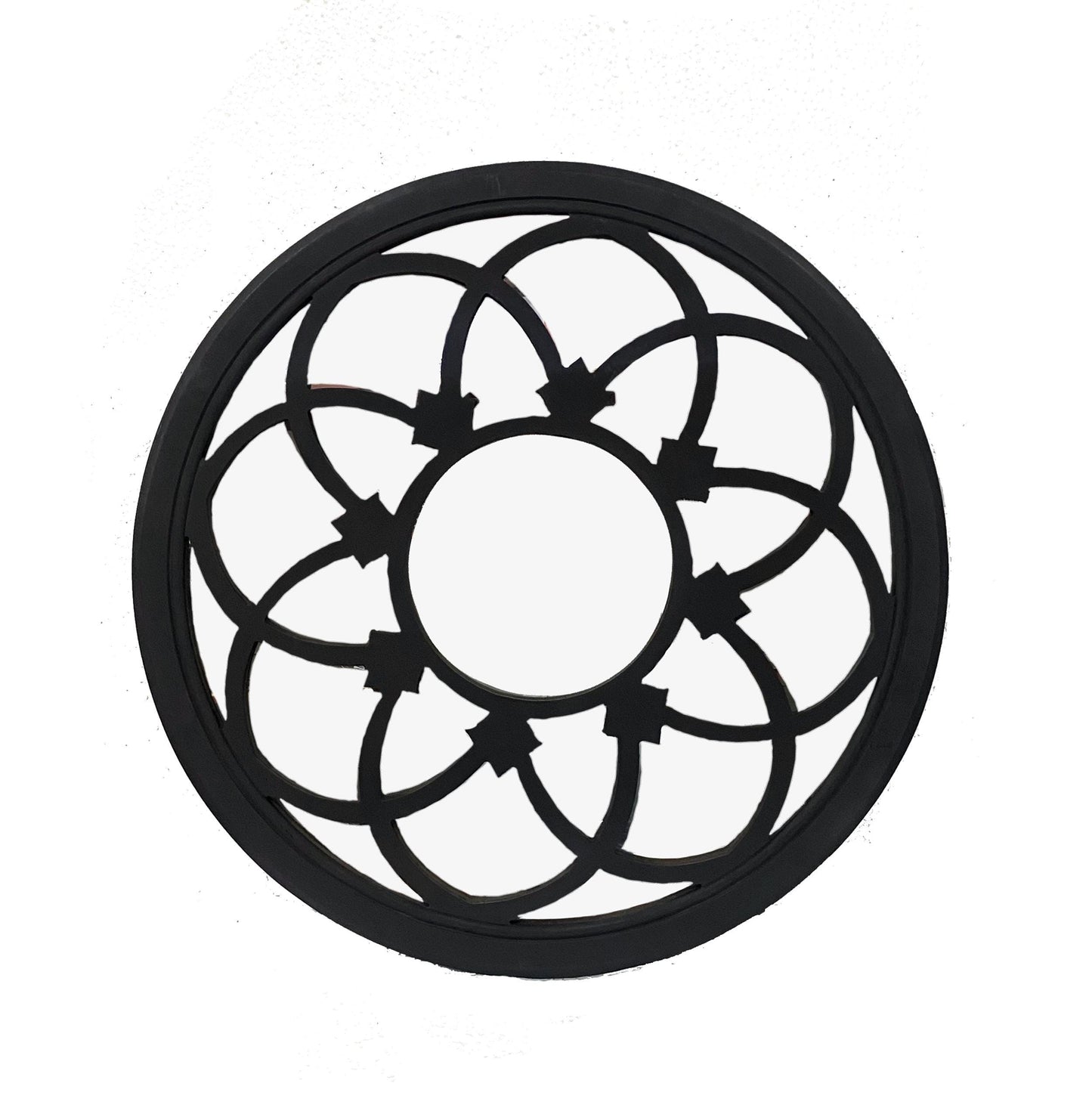 Mid Century Modern Wooden Mirror Frame: Handmade Wall Decor