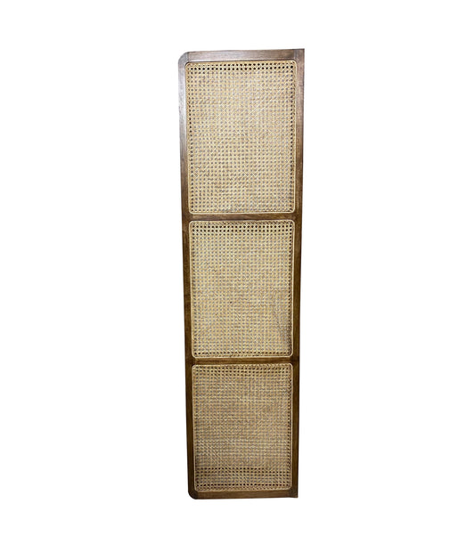 Mid century large Rattan Panel, Solid Wood Cane Room Divider, Wood Partition,  Room saperater Custom size also available