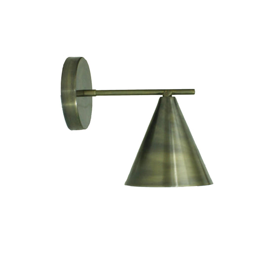 Handmade Italian Brass Wall Sconce: Mid-Century Modern Light