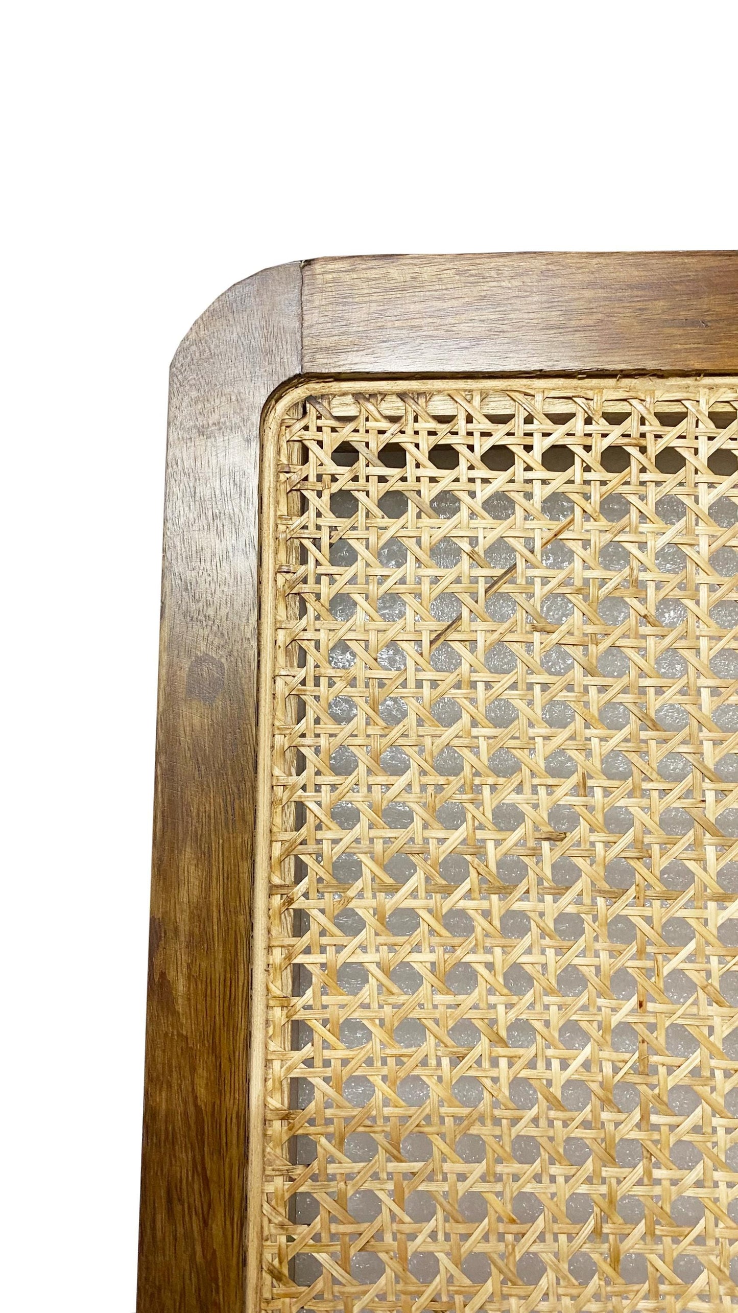 Mid century large Rattan Panel, Solid Wood Cane Room Divider, Wood Partition,  Room saperater Custom size also available