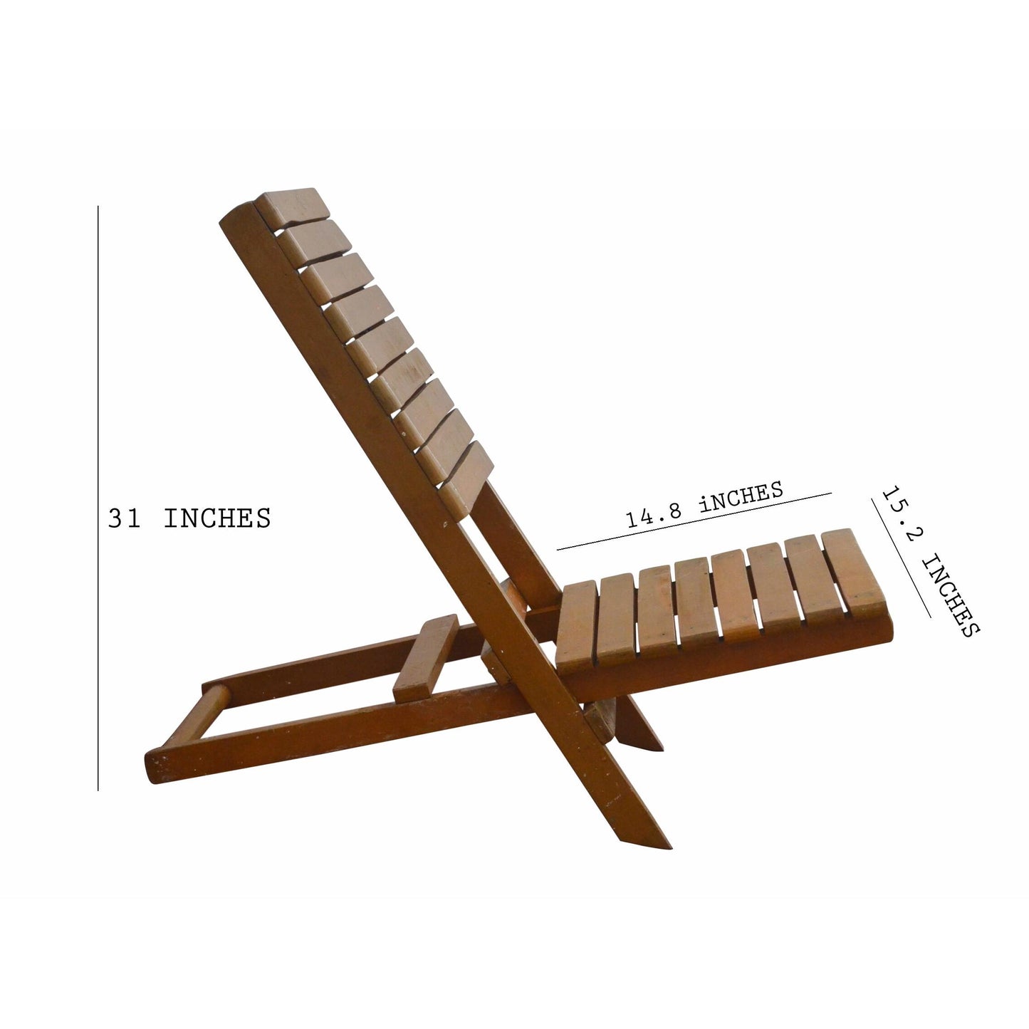 Handmade Teak Wood Folding Deck Chair: Rococo Style Beach Chair