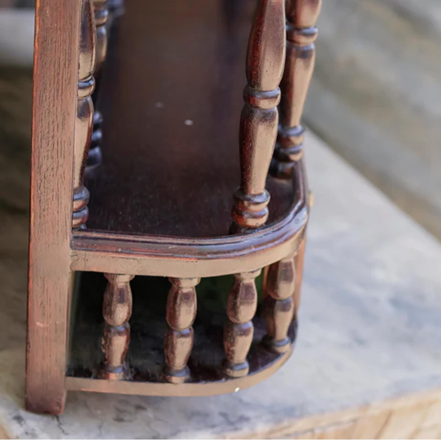 Handmade Wooden Wall Mirror with Storage: Carved Wood Decor