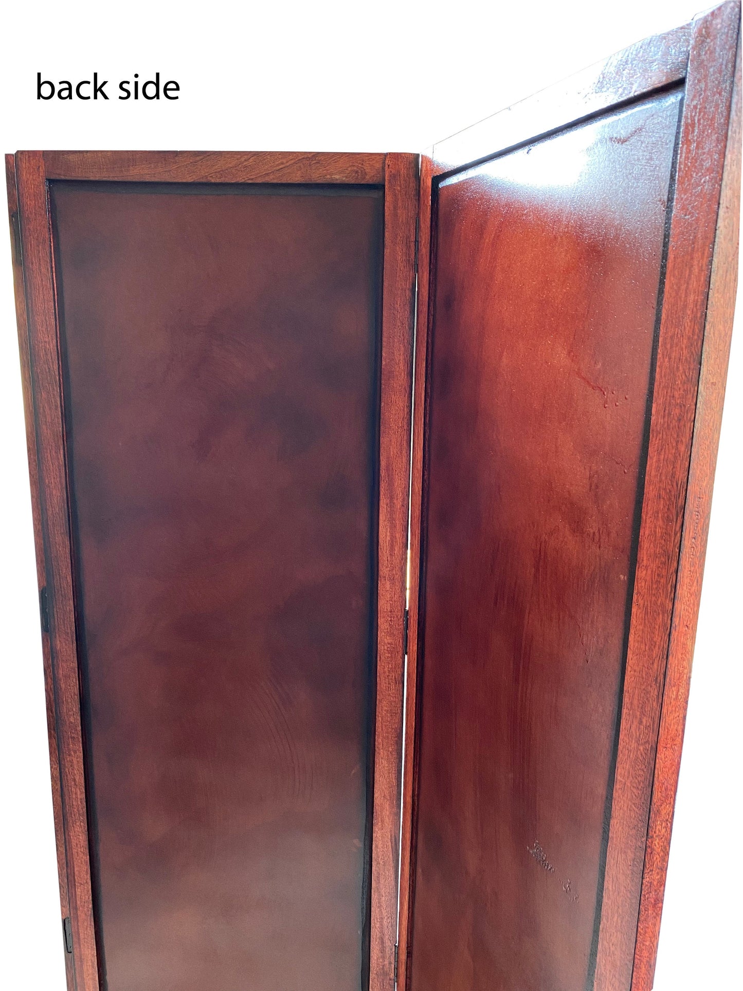 Mid-Century Wooden privacy Folding Room divider, Self standing partition for home and office