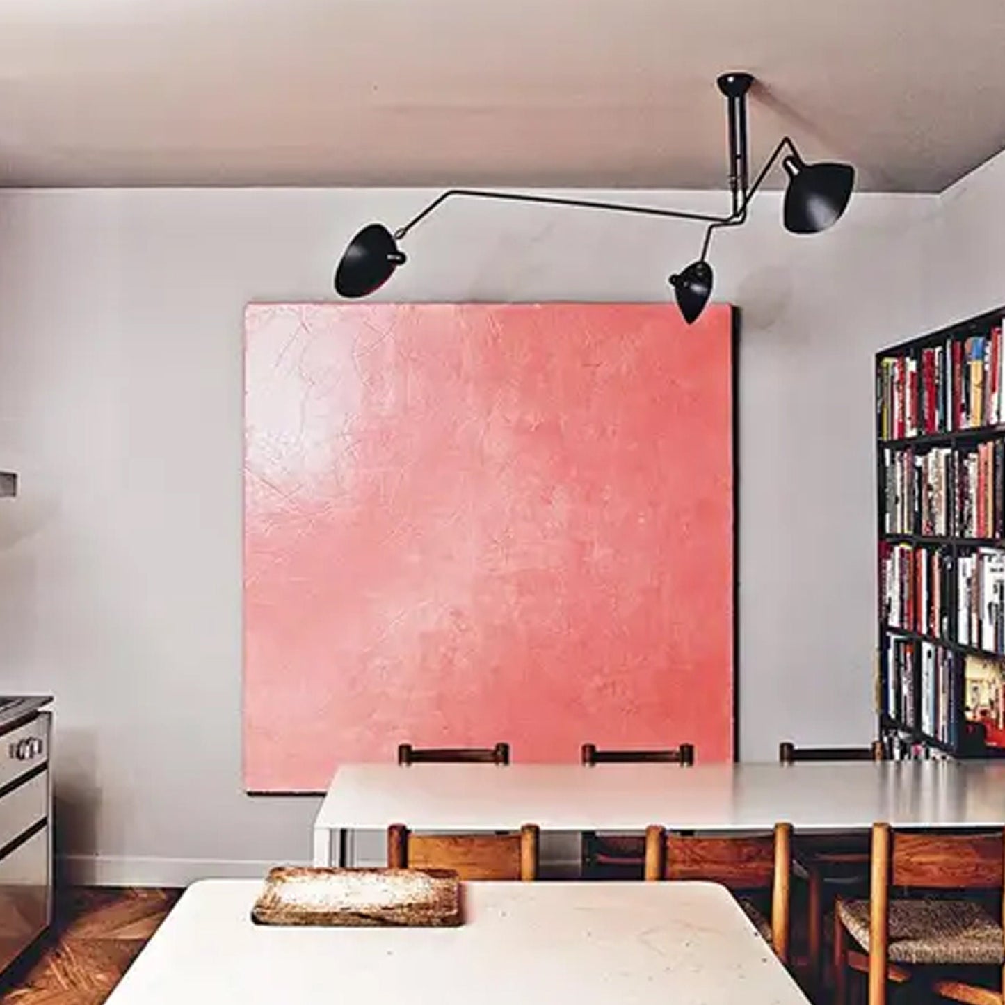 Handmade Brass 3-Arm Ceiling Light: Modern Rotatable Fixture