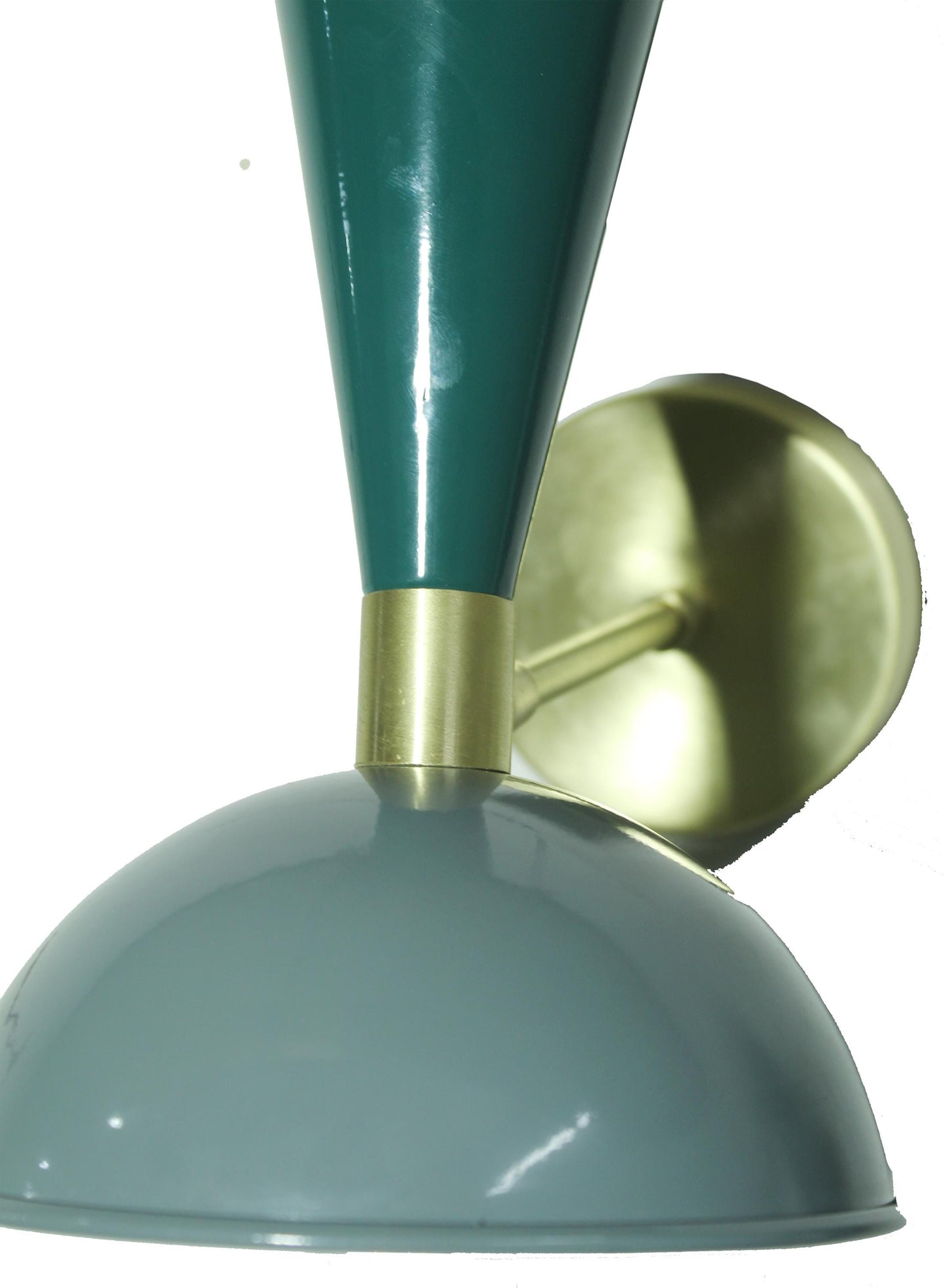 Handmade Brass Diabolo Wall Sconce: Mid-Century Modern Articulated Light