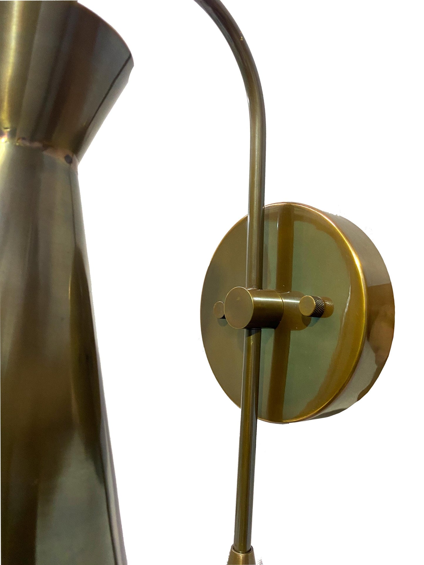 Handmade Brass Wall Sconce: Mid-Century Modern Light Fixture
