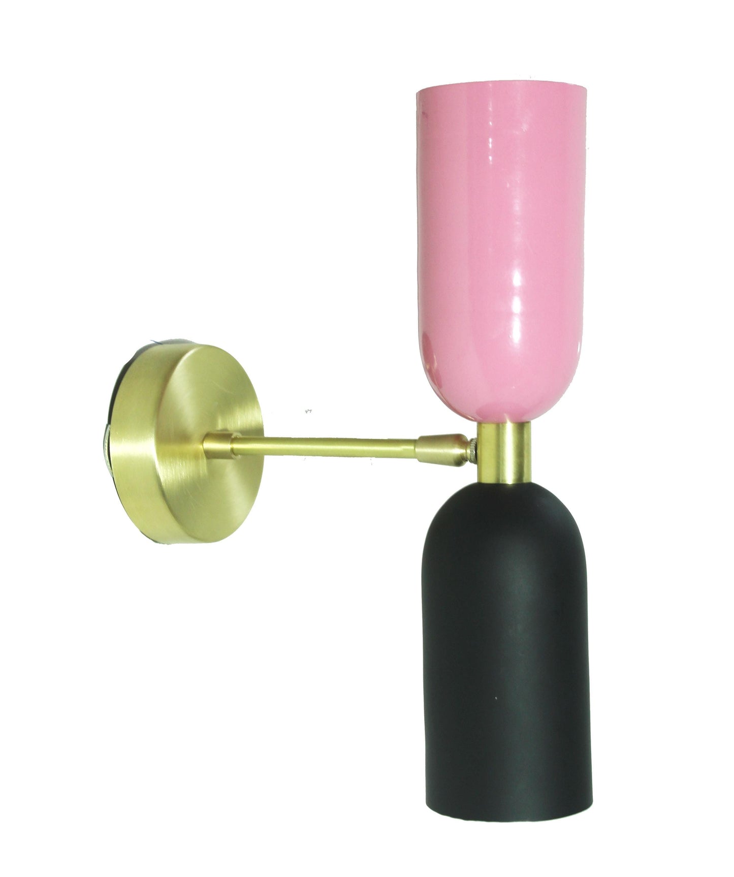 Handmade Brass Two-Light Wall Sconce: Modern Italian Fixture