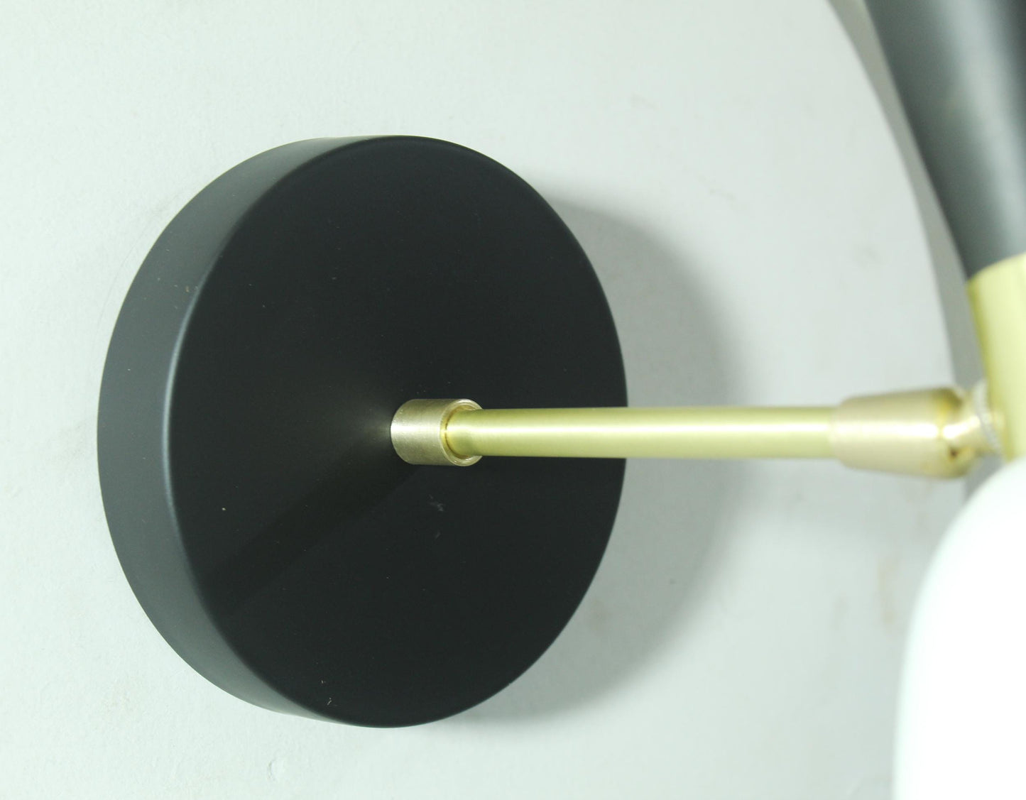 Handmade Italian Brass Wall Sconce: Mid-Century Modern Light Fixture