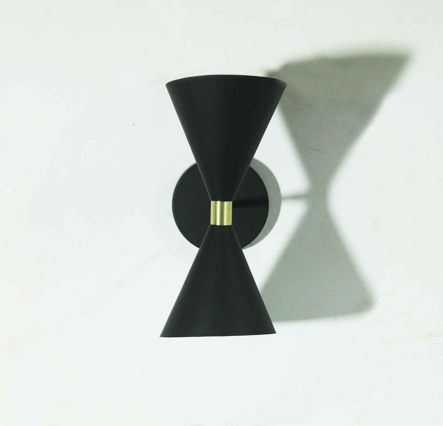 Handmade Brass 2-Light Wall Sconce - Mid-Century Modern Italian Lighting